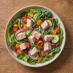 Garden Salad with Turkey