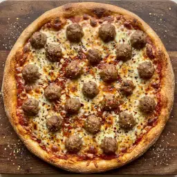 Meatball Pizza